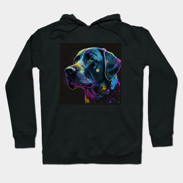 Black Labrador Retriever Hoodie by Star Scrunch